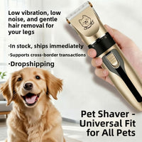 Quiet Rechargeable Pet Grooming Clipper Set