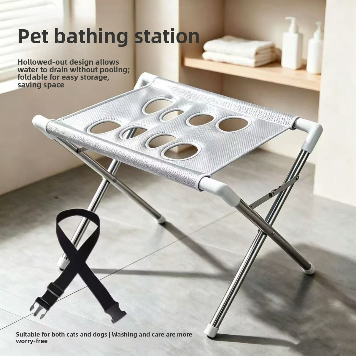 Pet grooming and beauty station