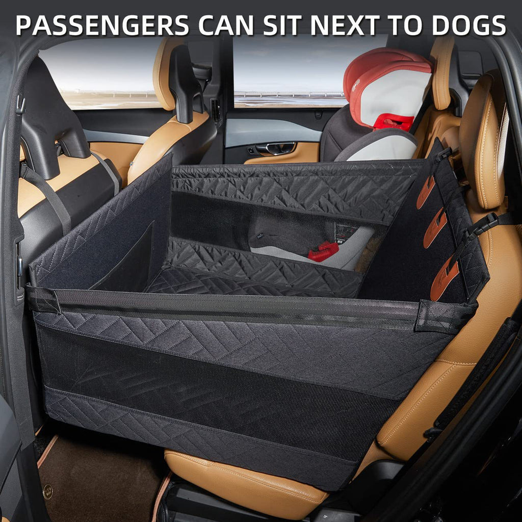 Heavy-Duty Waterproof Polyester Front Seat Car Cover for Dogs Travel Safety Pet Mat