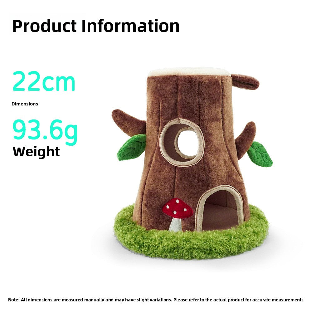 Tree Hole Series Squeaky Plush Pet Toys