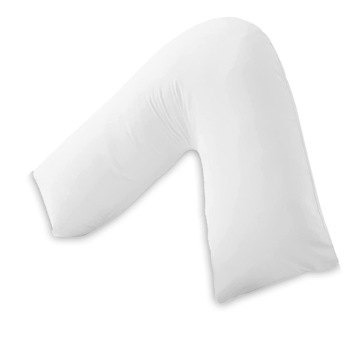 Luxury Filling V Pillow With Pillowcase - Orthopedic Supportive Pillow For Neck, Back & Shoulder - Pregnancy Nursing Support Shaped Pillows - Premium Hollowfiber Filling & Machine Washable