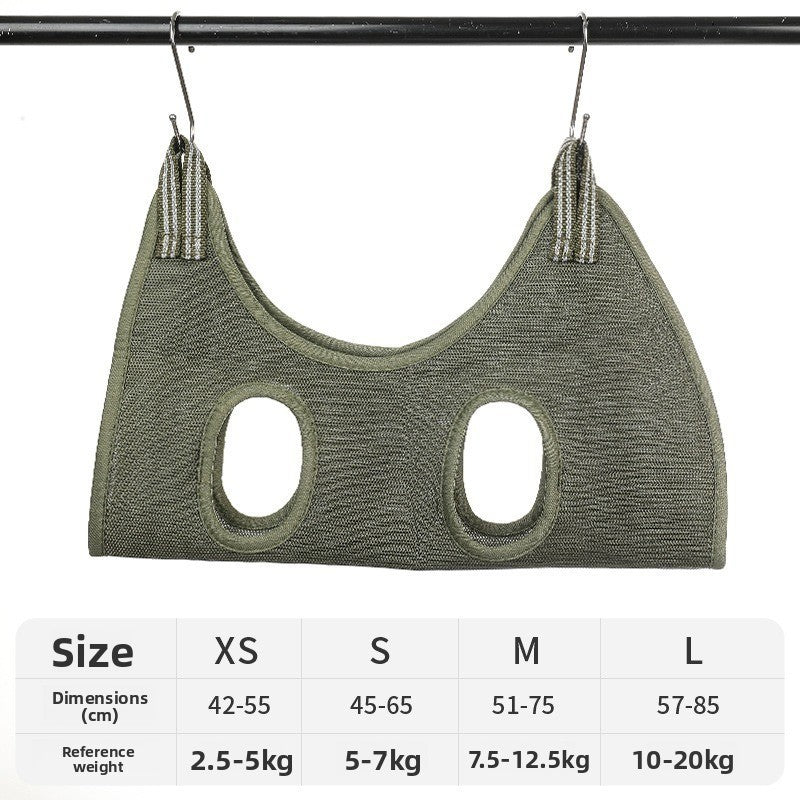 Adjustable Pet Grooming Hammock Durable Quick-Dry Mesh Bag for Dogs Cats Nail Trimming Bathing