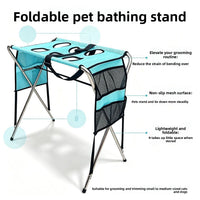 Foldable Stainless Steel Pet Grooming Table for Small Dogs