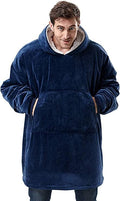 CASKIE Oversized Hoodie Sweatshirt Blanket, TV Super Soft Warm Comfortable Blanket Hoodie, Soft Cozy Warm Comfortable Novelty Hoodies, One Size Fits All, TV-Blanket for Men Women Teenagers Kids