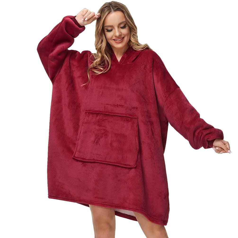 CASKIE Oversized Hoodie Sweatshirt Blanket, TV Super Soft Warm Comfortable Blanket Hoodie, Soft Cozy Warm Comfortable Novelty Hoodies, One Size Fits All, TV-Blanket for Men Women Teenagers Kids