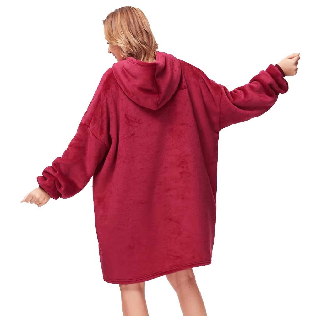 CASKIE Oversized Hoodie Sweatshirt Blanket, TV Super Soft Warm Comfortable Blanket Hoodie, Soft Cozy Warm Comfortable Novelty Hoodies, One Size Fits All, TV-Blanket for Men Women Teenagers Kids