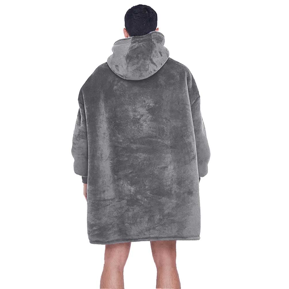 CASKIE Oversized Hoodie Sweatshirt Blanket, TV Super Soft Warm Comfortable Blanket Hoodie, Soft Cozy Warm Comfortable Novelty Hoodies, One Size Fits All, TV-Blanket for Men Women Teenagers Kids
