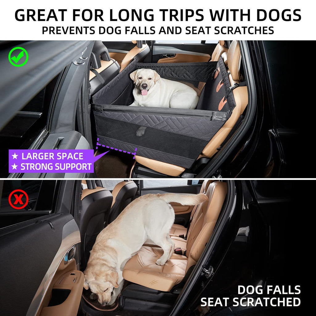 Heavy-Duty Waterproof Polyester Front Seat Car Cover for Dogs Travel Safety Pet Mat