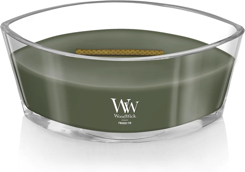 Woodwick Ellipse Scented Candle | Fraser Fir | with Crackling Wick | Burn Time: Up to 50 Hours