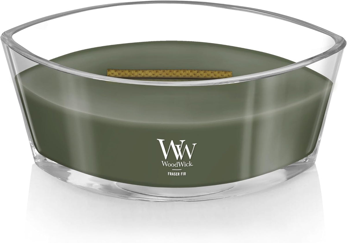 Woodwick Ellipse Scented Candle | Fraser Fir | with Crackling Wick | Burn Time: Up to 50 Hours