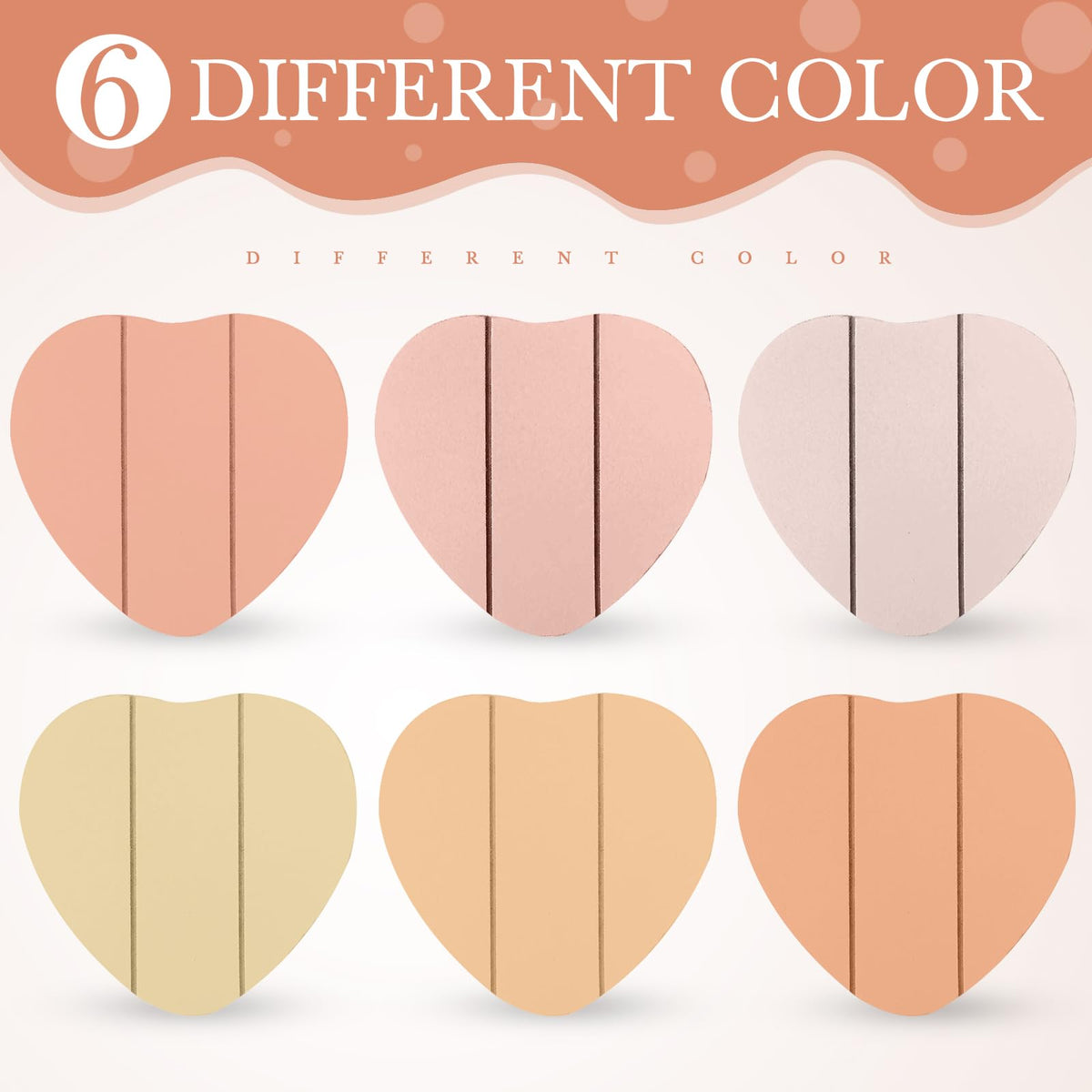 Patelai Set of 6 Wooden Heart Coasters House Warming Gifts, Home, Grey