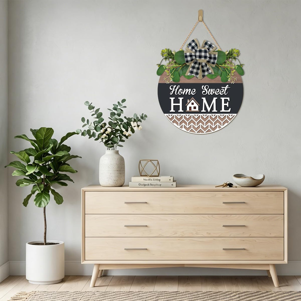 TOARTi Kitchen Hanging Rustic Signs Farmhouse Round Wall Art Home 11.5in