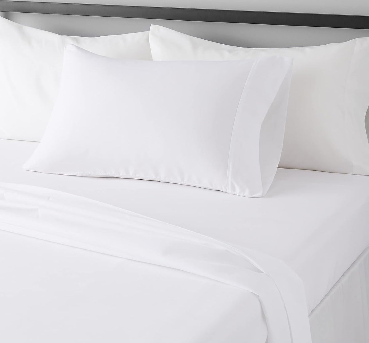 Amazon Basics Lightweight Super Soft Easy Care Wrinkle Free Microfiber 3 Piece Bed Sheet Set with 14-Inch Deep Pockets, Twin, Navy Blue, Solid, Kids, Men & Women Bedding