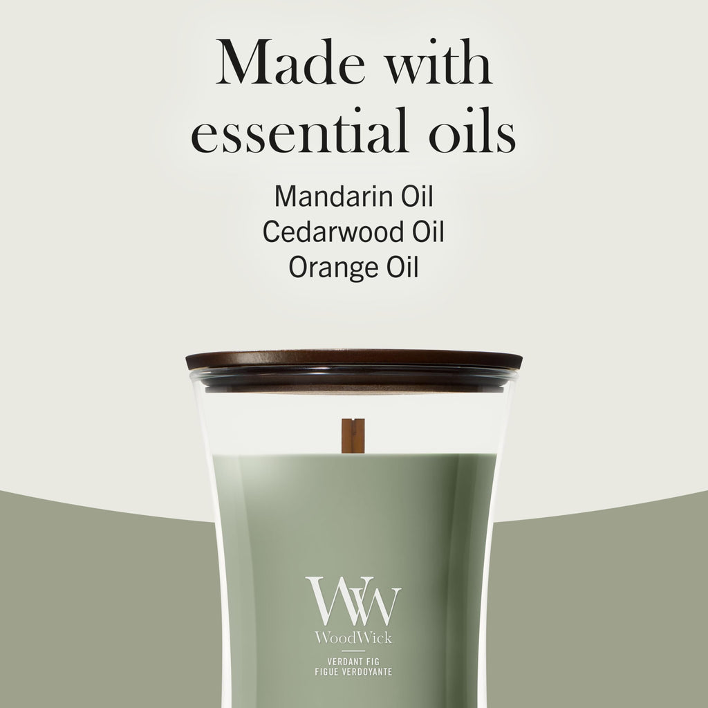Woodwick Ellipse Scented Candle | Fraser Fir | with Crackling Wick | Burn Time: Up to 50 Hours