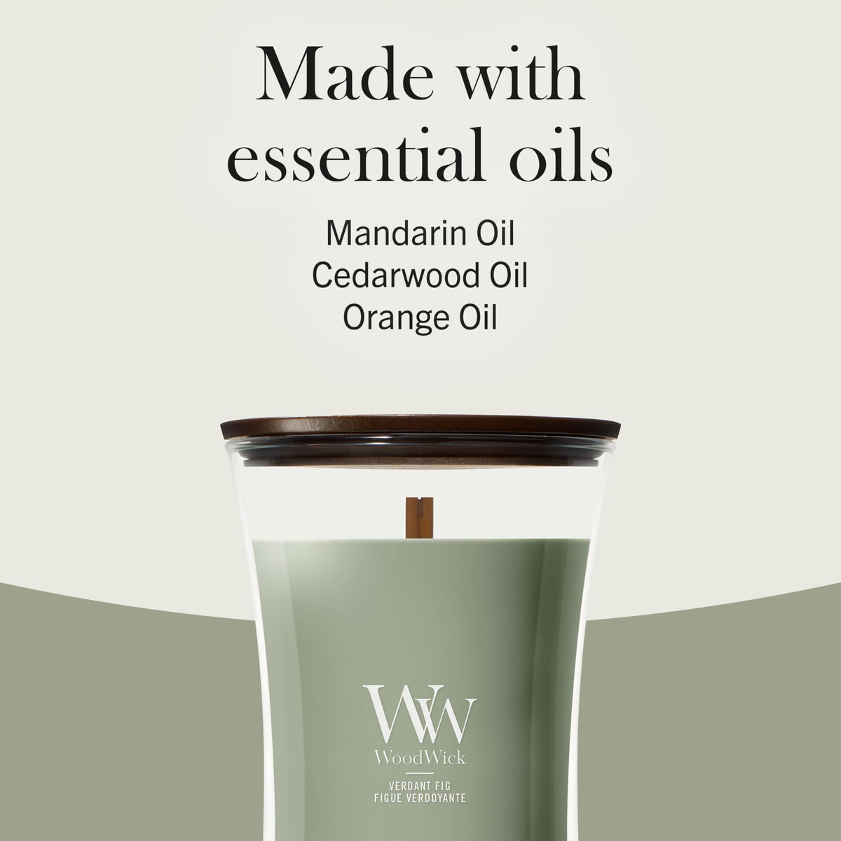 Woodwick Ellipse Scented Candle | Fraser Fir | with Crackling Wick | Burn Time: Up to 50 Hours