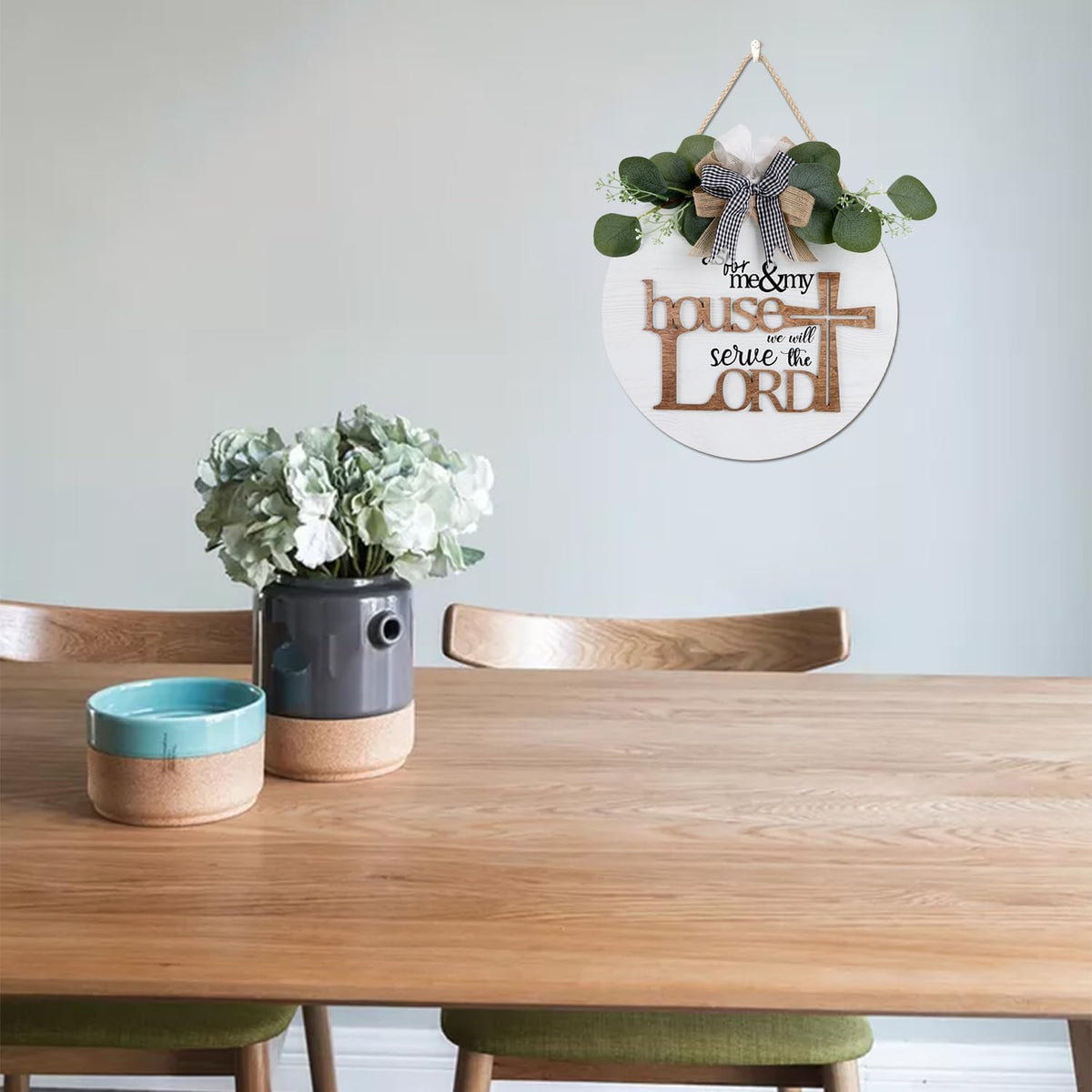 TOARTi Kitchen Hanging Rustic Signs Farmhouse Round Wall Art Home 11.5in