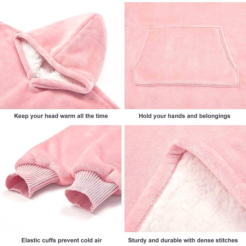 CASKIE Oversized Hoodie Sweatshirt Blanket, TV Super Soft Warm Comfortable Blanket Hoodie, Soft Cozy Warm Comfortable Novelty Hoodies, One Size Fits All, TV-Blanket for Men Women Teenagers Kids
