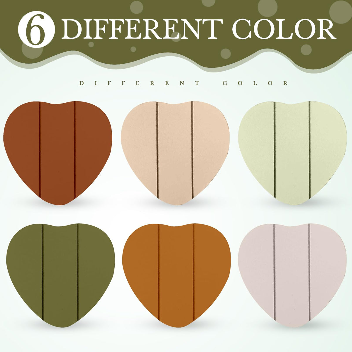 Patelai Set of 6 Wooden Heart Coasters House Warming Gifts, Home, Grey