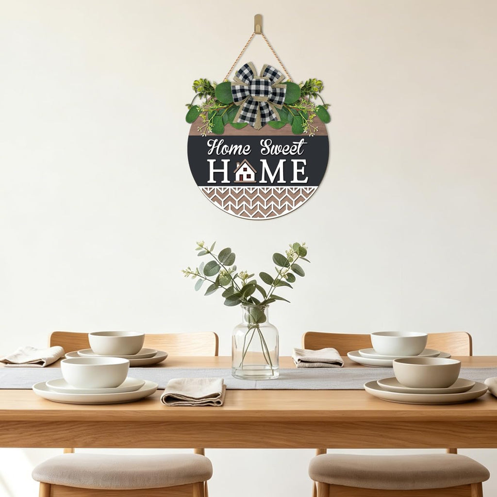 TOARTi Kitchen Hanging Rustic Signs Farmhouse Round Wall Art Home 11.5in