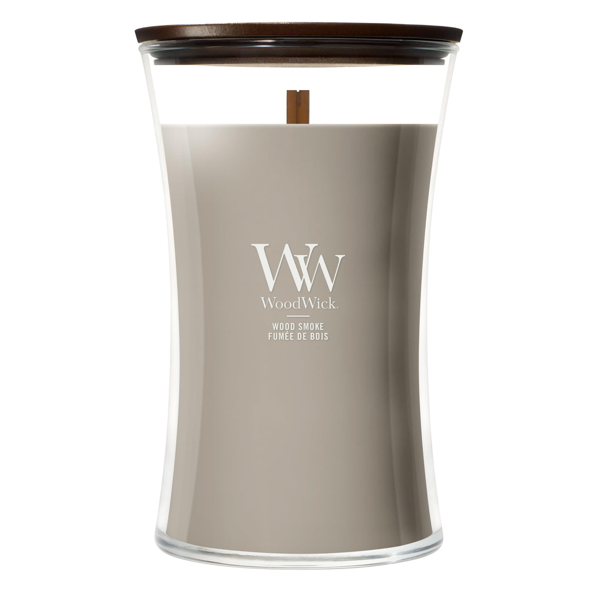 WoodWick Ellipse Scented Candle | Fireside | with Crackling Wick | Burn Time: Up to 50 Hours