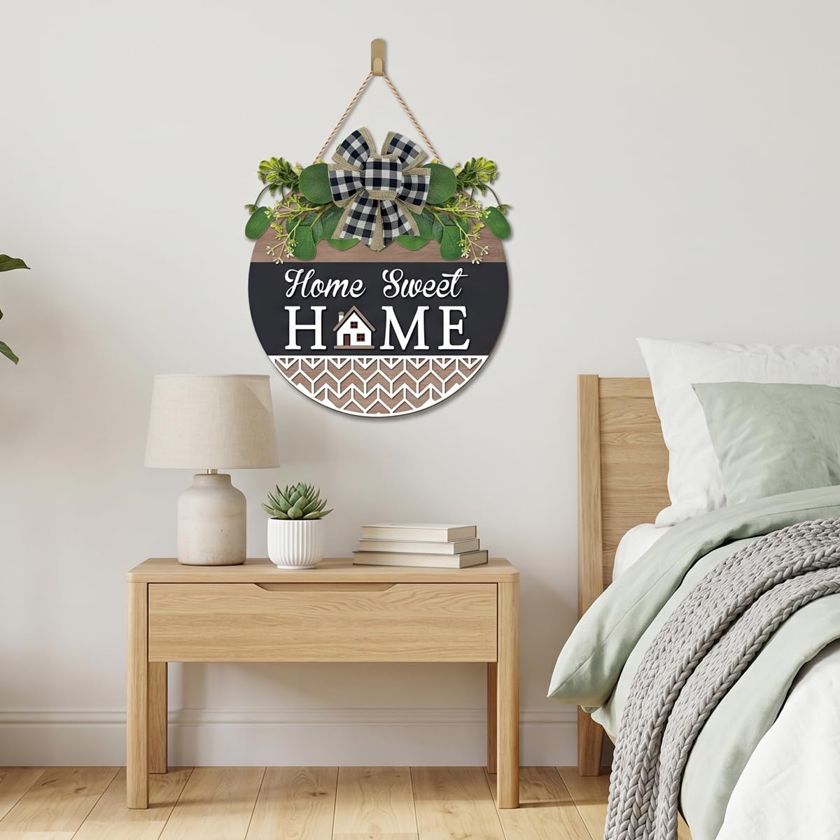 TOARTi Kitchen Hanging Rustic Signs Farmhouse Round Wall Art Home 11.5in