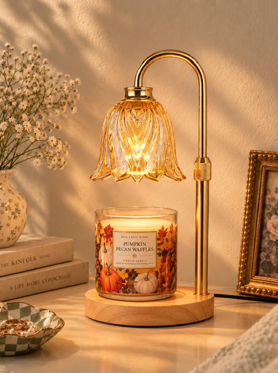 Funistree Candle Warmer Lamp with Timer Dimmer, Gifts for Women Christmas