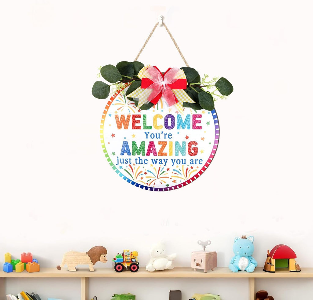 TOARTi Kitchen Hanging Rustic Signs Farmhouse Round Wall Art Home 11.5in