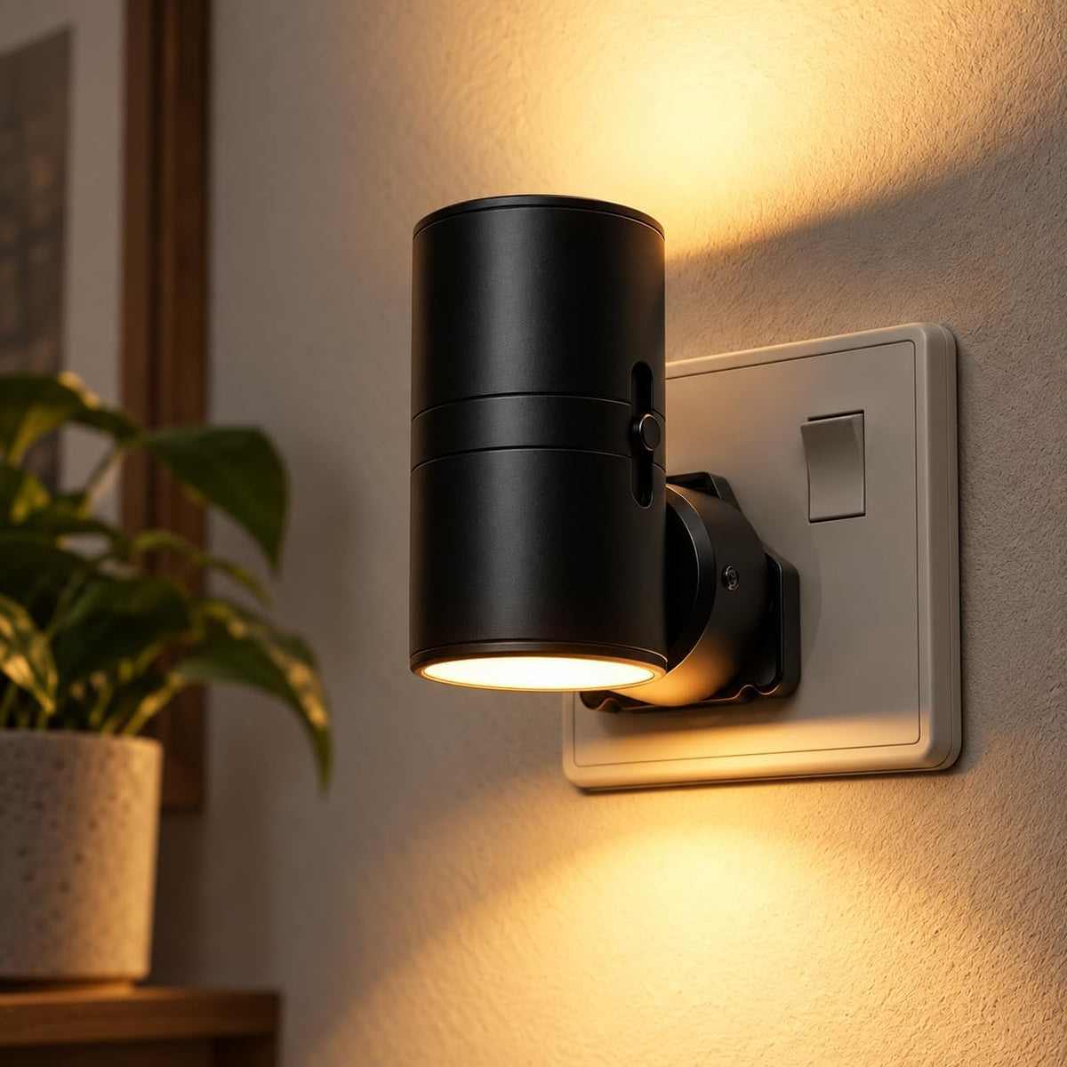 LOHAS-LED Night Light Plug in Wall,1W Dimmable LED Nightlight with 5CCT