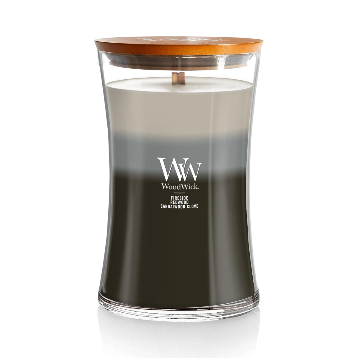 WoodWick Ellipse Scented Candle | Fireside | with Crackling Wick | Burn Time: Up to 50 Hours