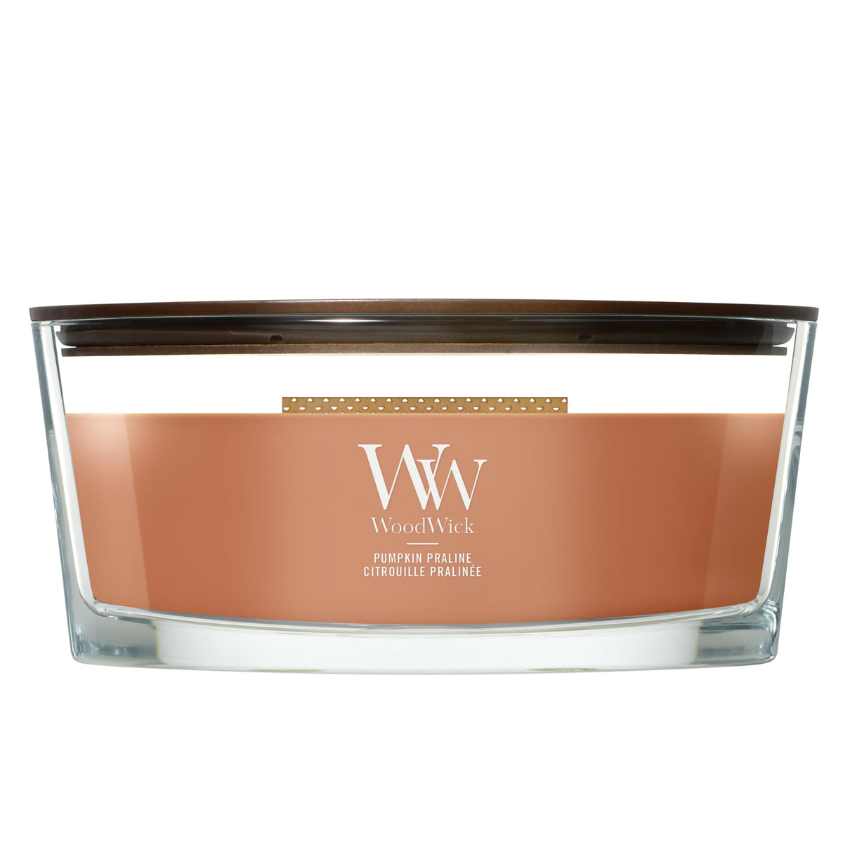 WoodWick Ellipse Scented Candle | Fireside | with Crackling Wick | Burn Time: Up to 50 Hours