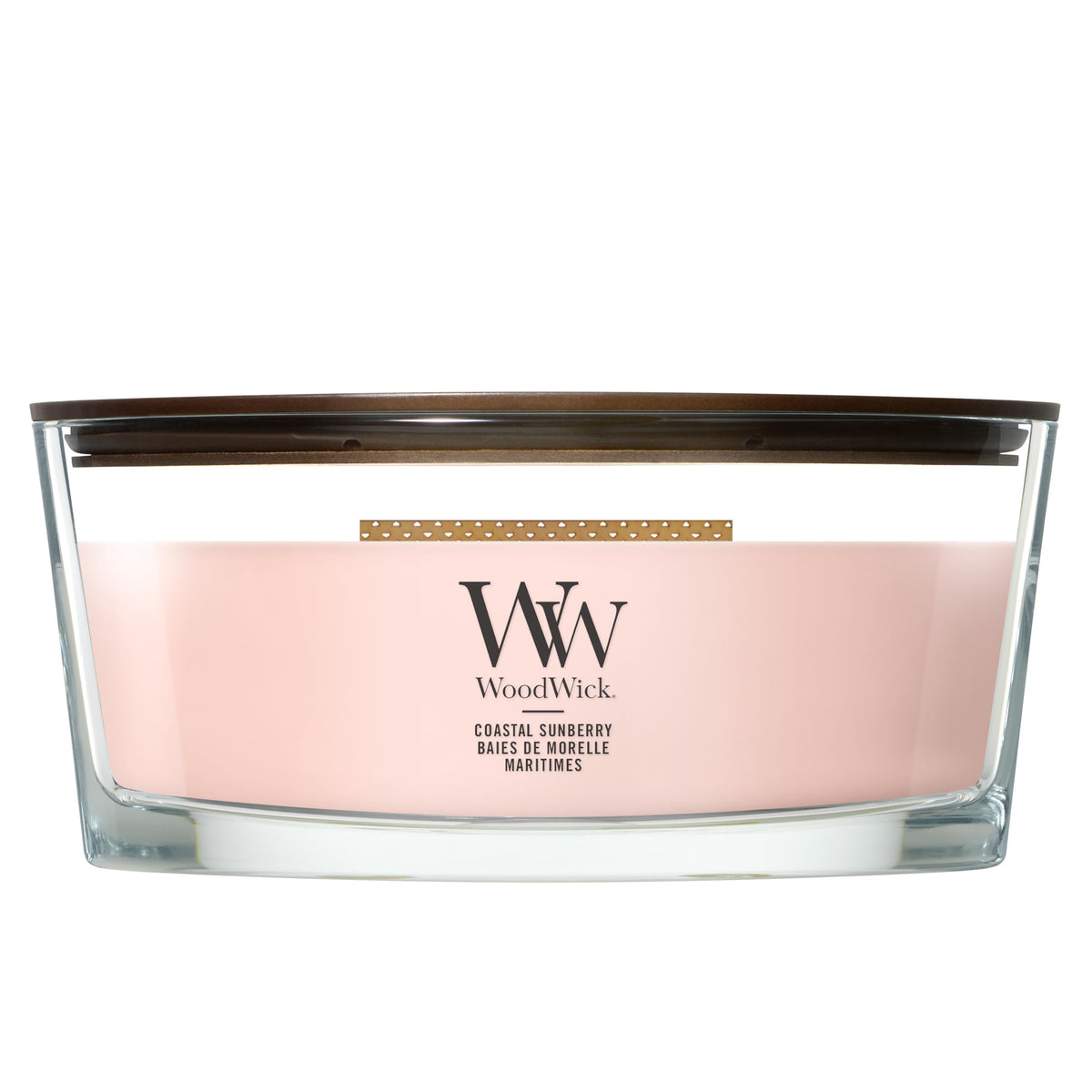 WoodWick Ellipse Scented Candle | Fireside | with Crackling Wick | Burn Time: Up to 50 Hours