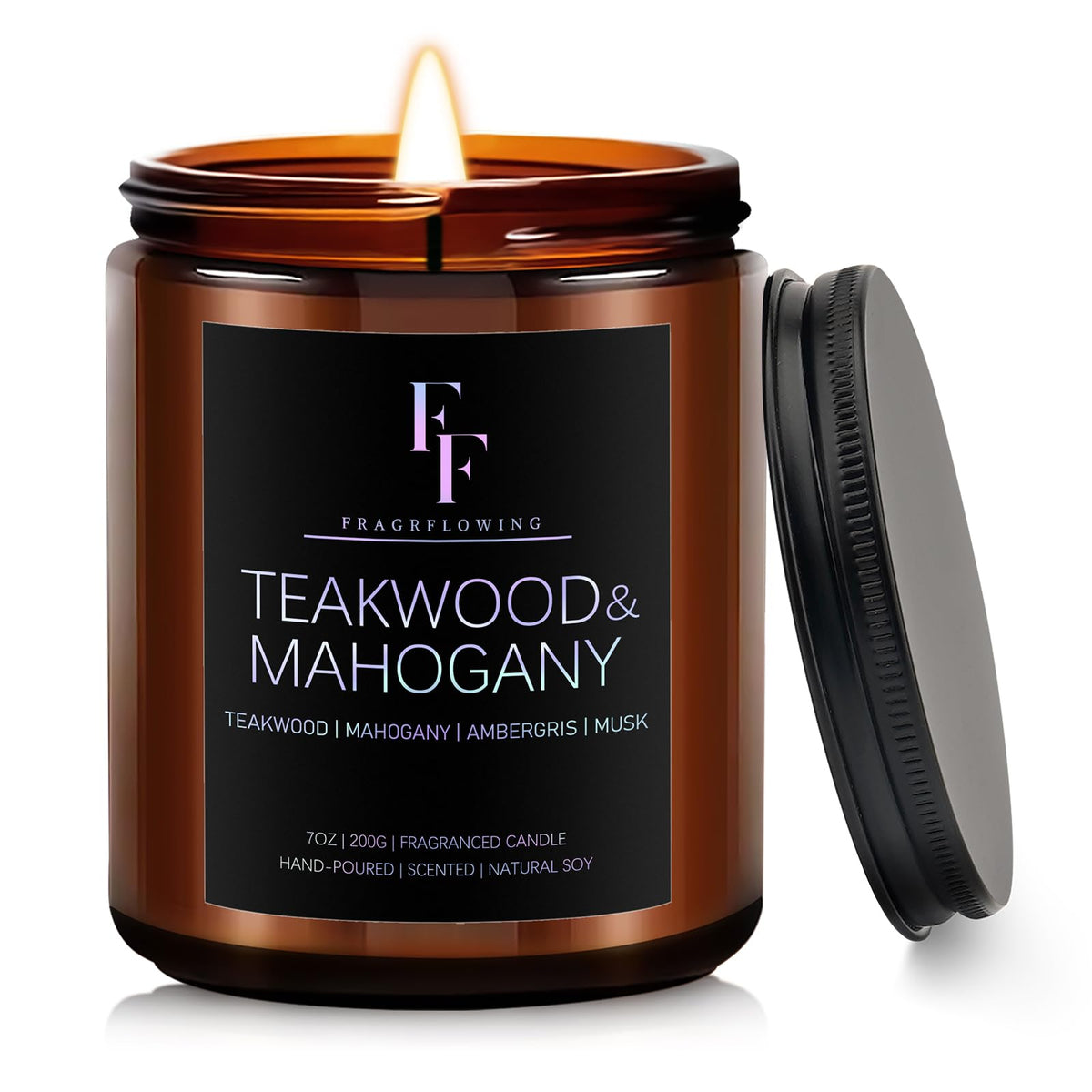 FF FRAGRFLOWING Autumn Candle, 6-Pack Soy Wax Scented Candles