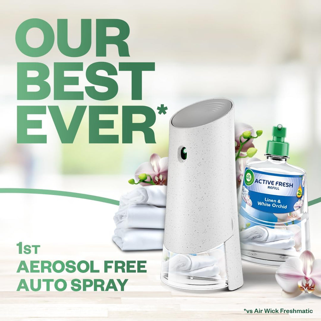 Air Wick Cherry Blossom & Raspberry Aerosol-Free Automatic Spray Kit, Lasts up to 70 Days, Air Freshener