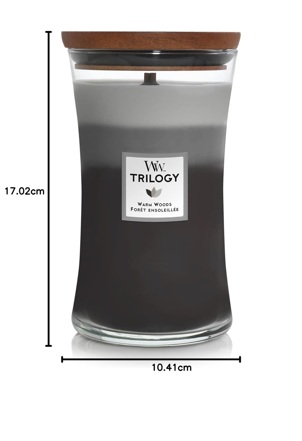 WoodWick Ellipse Scented Candle | Fireside | with Crackling Wick | Burn Time: Up to 50 Hours