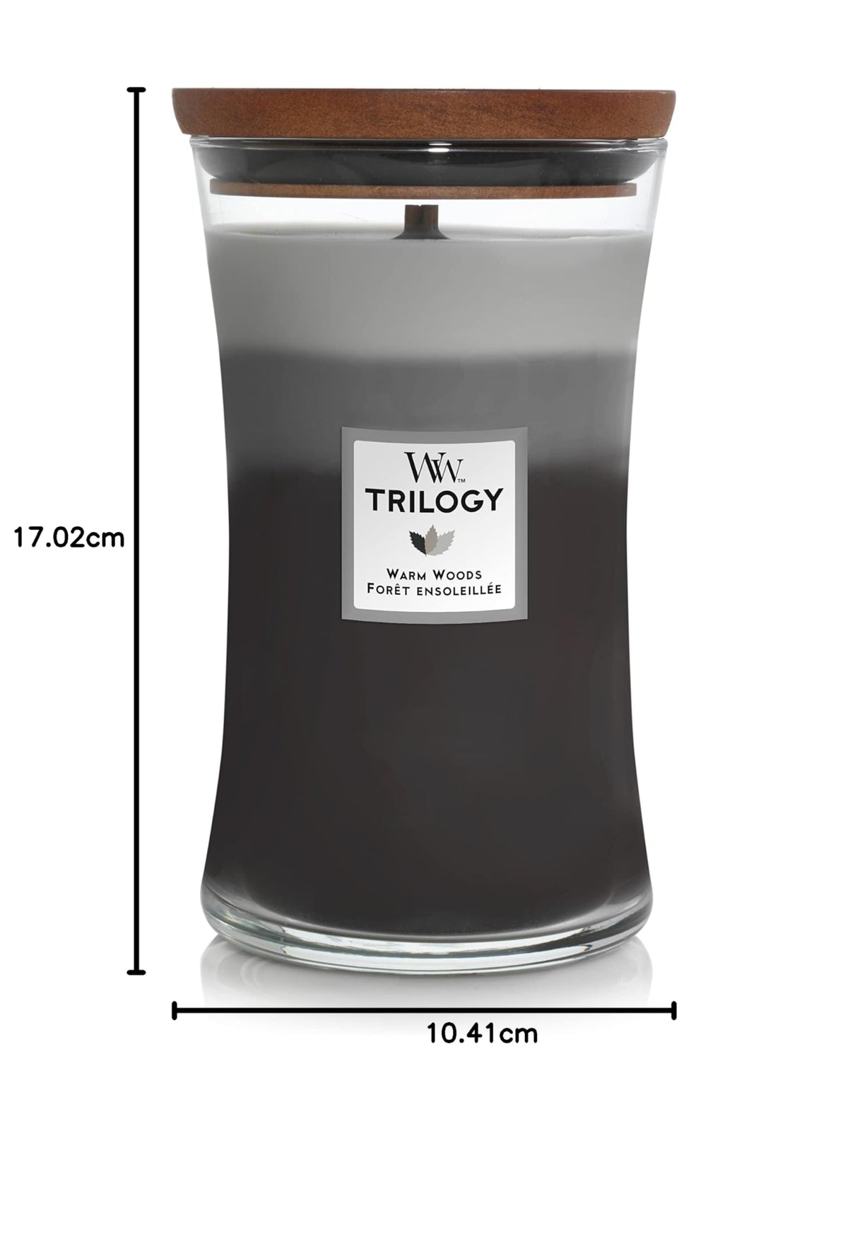 WoodWick Ellipse Scented Candle | Fireside | with Crackling Wick | Burn Time: Up to 50 Hours