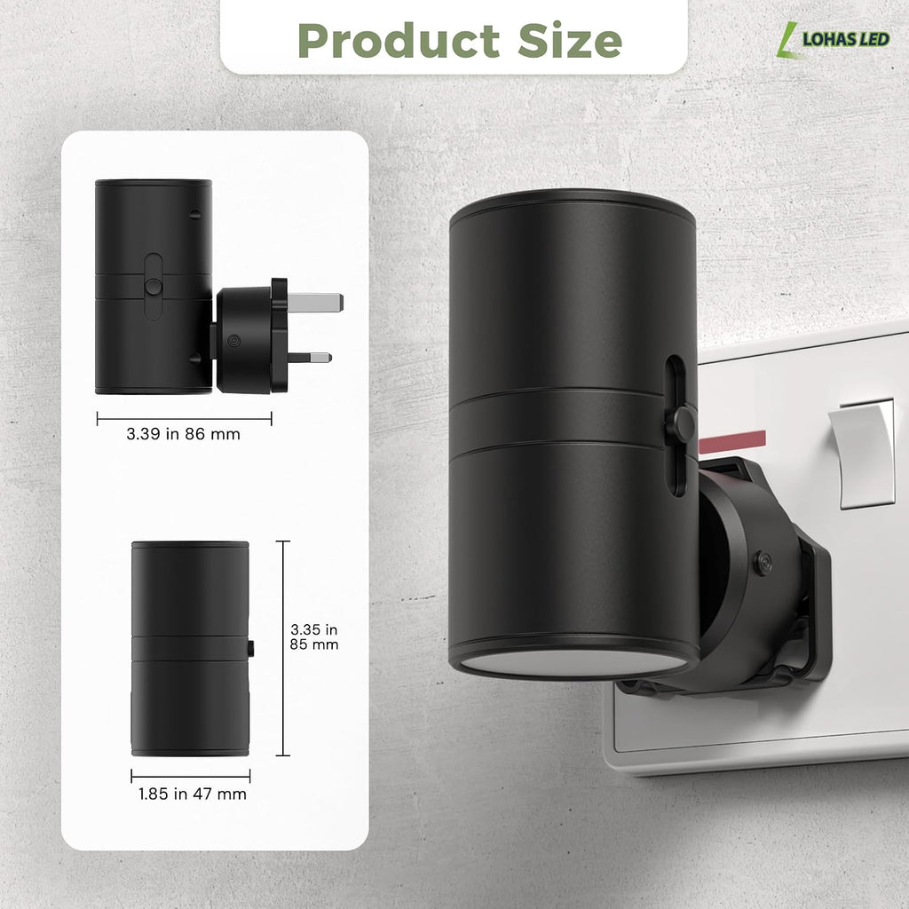 LOHAS-LED Night Light Plug in Wall,1W Dimmable LED Nightlight with 5CCT
