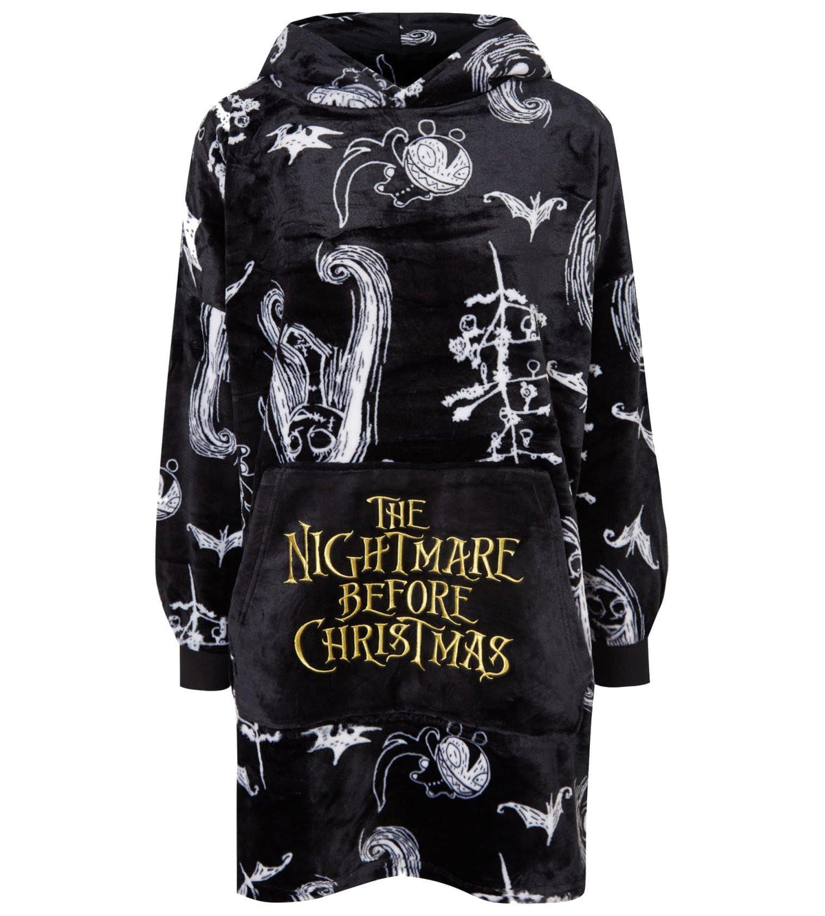K Collection Ladies Ex Store Oversized Hoodies - Wearable Fleece Lounger - Loungewear Nightwear - Assorted Designs - Sizes S M L