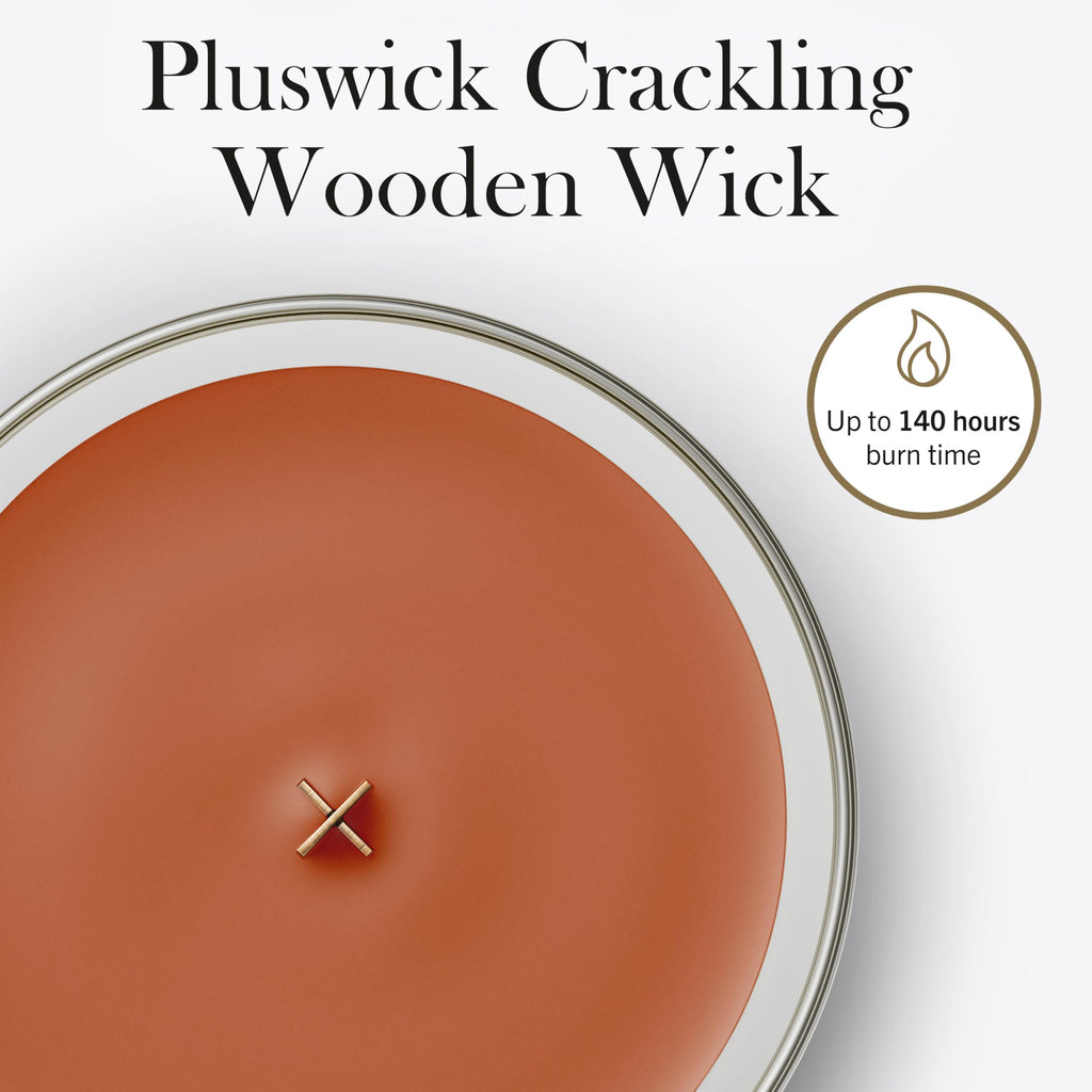 WoodWick Ellipse Scented Candle | Fireside | with Crackling Wick | Burn Time: Up to 50 Hours