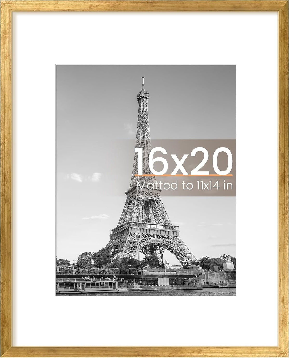 upsimples 22x30 Picture Frame, Wall Decor Poster Frames, Black 1 Pack