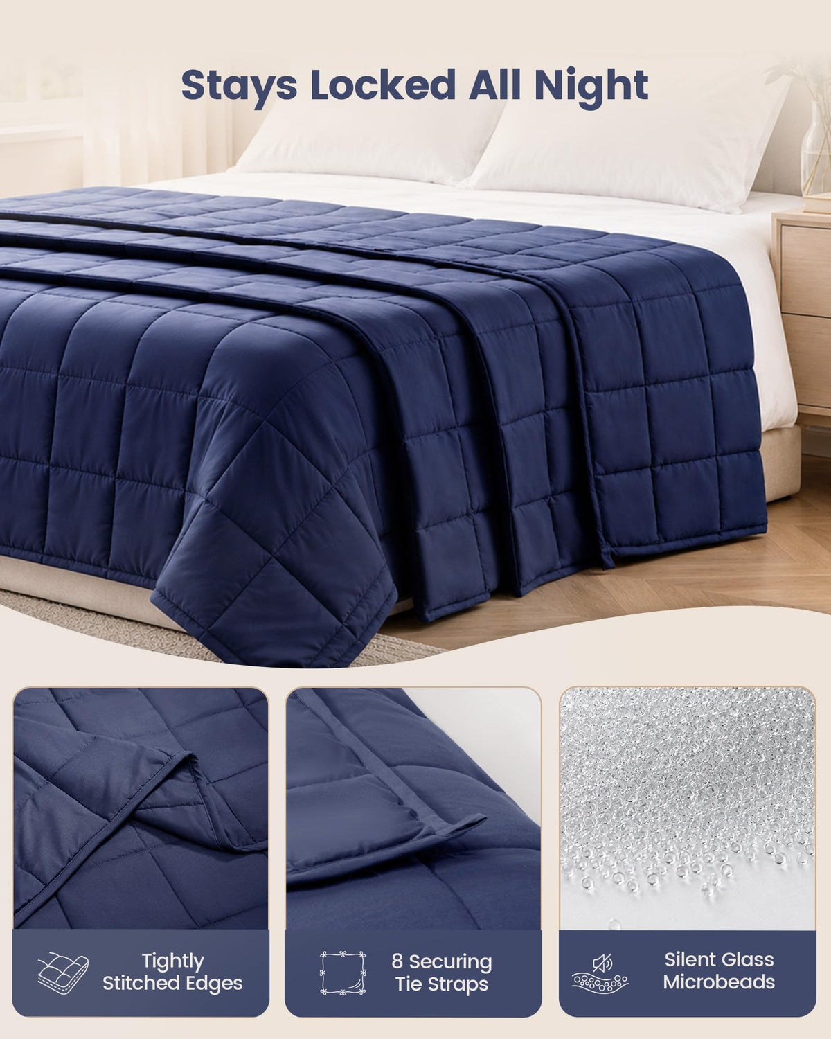 Good Nite Weighted Blanket Adults 8 kg For Better Sleep Stress Relief