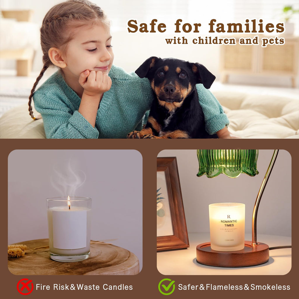 Funistree Candle Warmer Lamp with Timer Dimmer, Gifts for Women Christmas