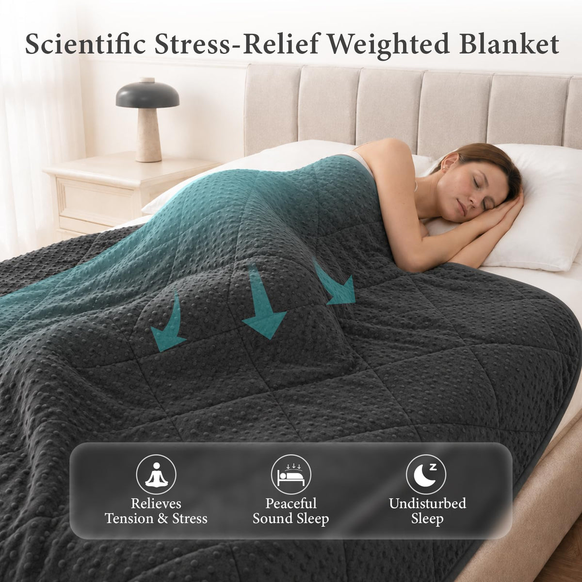 Good Nite Weighted Blanket Adult 6kg 125x180cm Grey