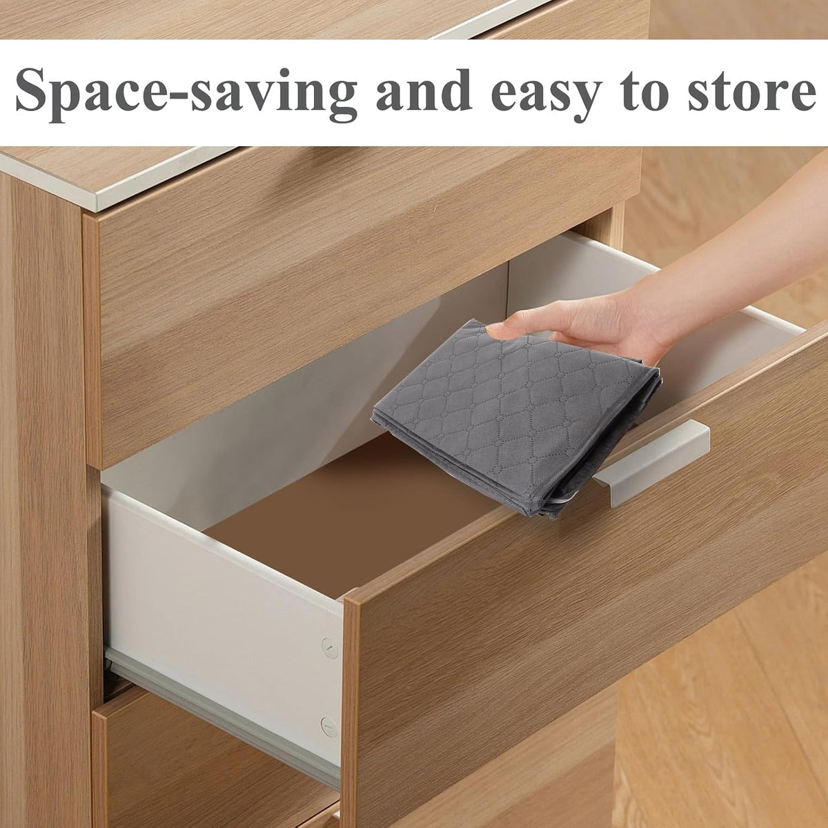ASelected 3 Pack Clothes Storage Bag, 60L Underbed Storage Boxes with Lids, Foldable Moving Boxes with Clear Window Storage for Clothes Duvets Blankets Bedding