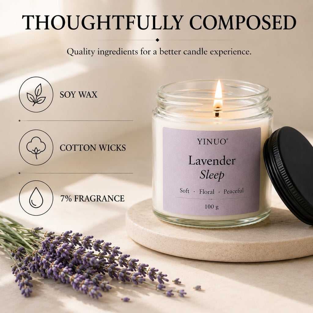 Scented Candles Gift Set, All Occasions Home Spa Gift Box for Relaxation (6 Pack Autumn Glow Collection)