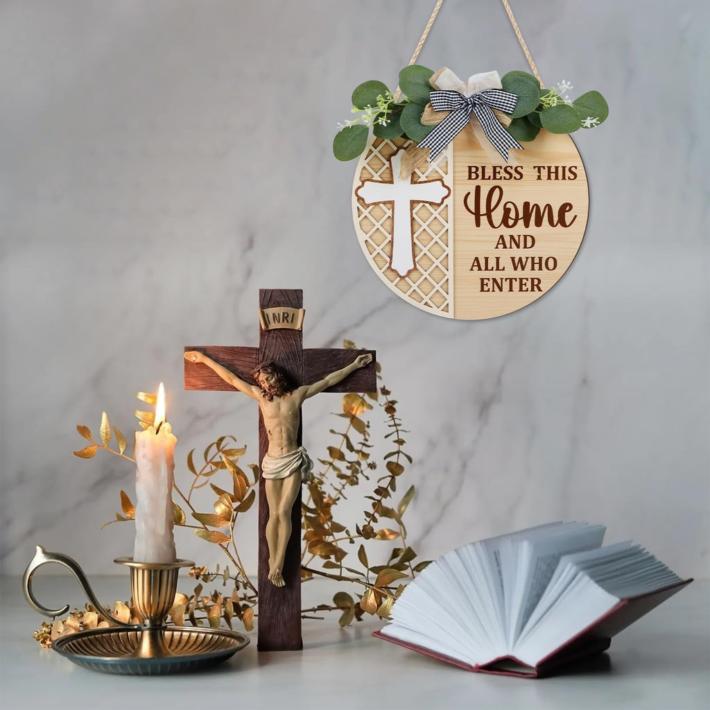 TOARTi Kitchen Hanging Rustic Signs Farmhouse Round Wall Art Home 11.5in