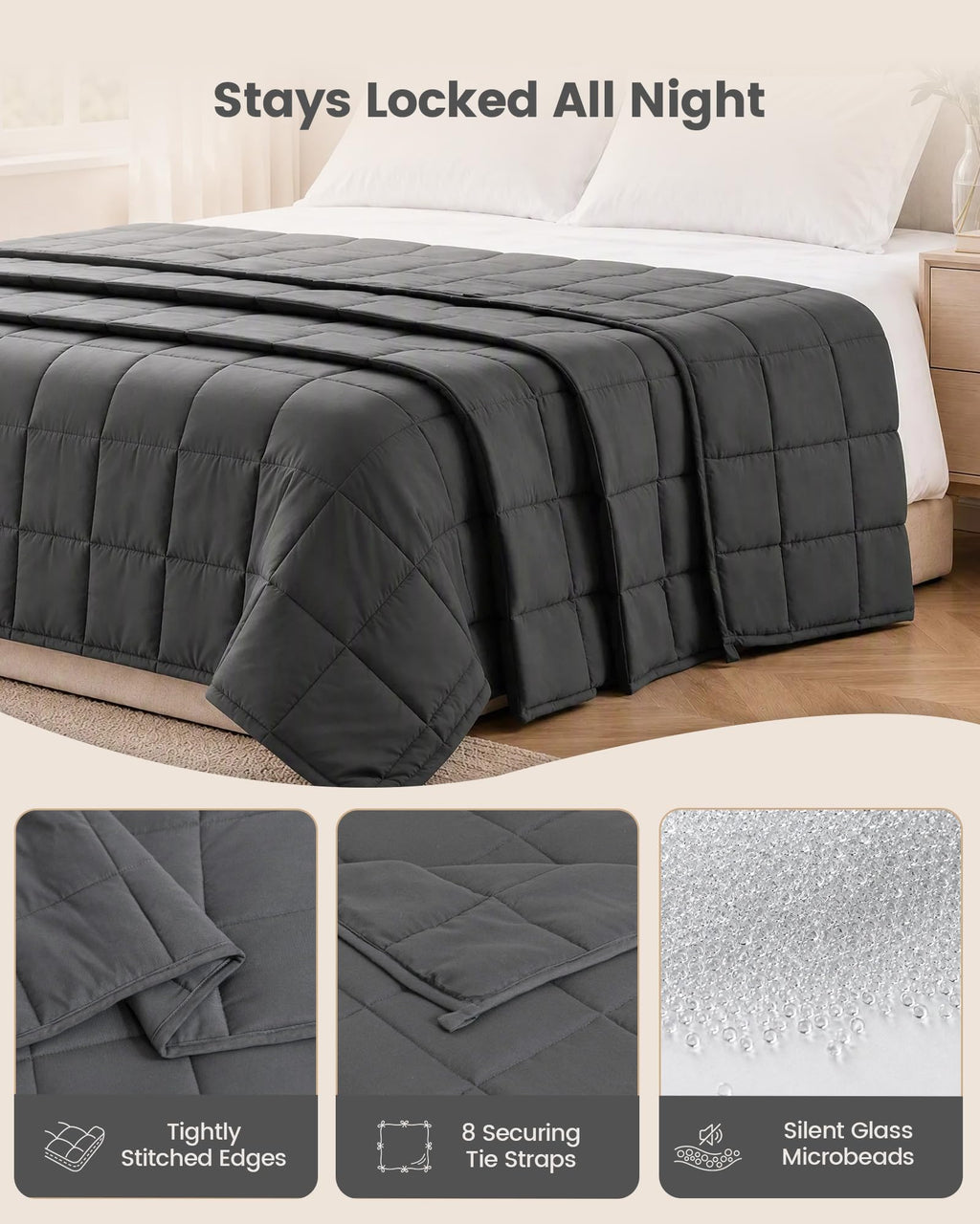 Good Nite Weighted Blanket Adults 8 kg For Better Sleep Stress Relief