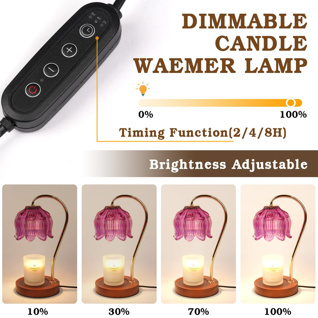 Funistree Candle Warmer Lamp with Timer Dimmer, Gifts for Women Christmas