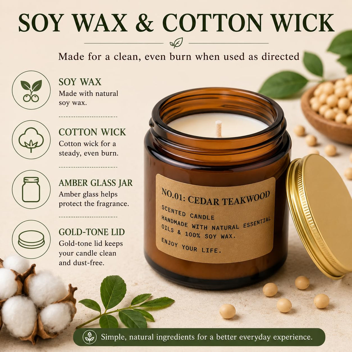 Scented Candles Gift Set, All Occasions Home Spa Gift Box for Relaxation (6 Pack Autumn Glow Collection)