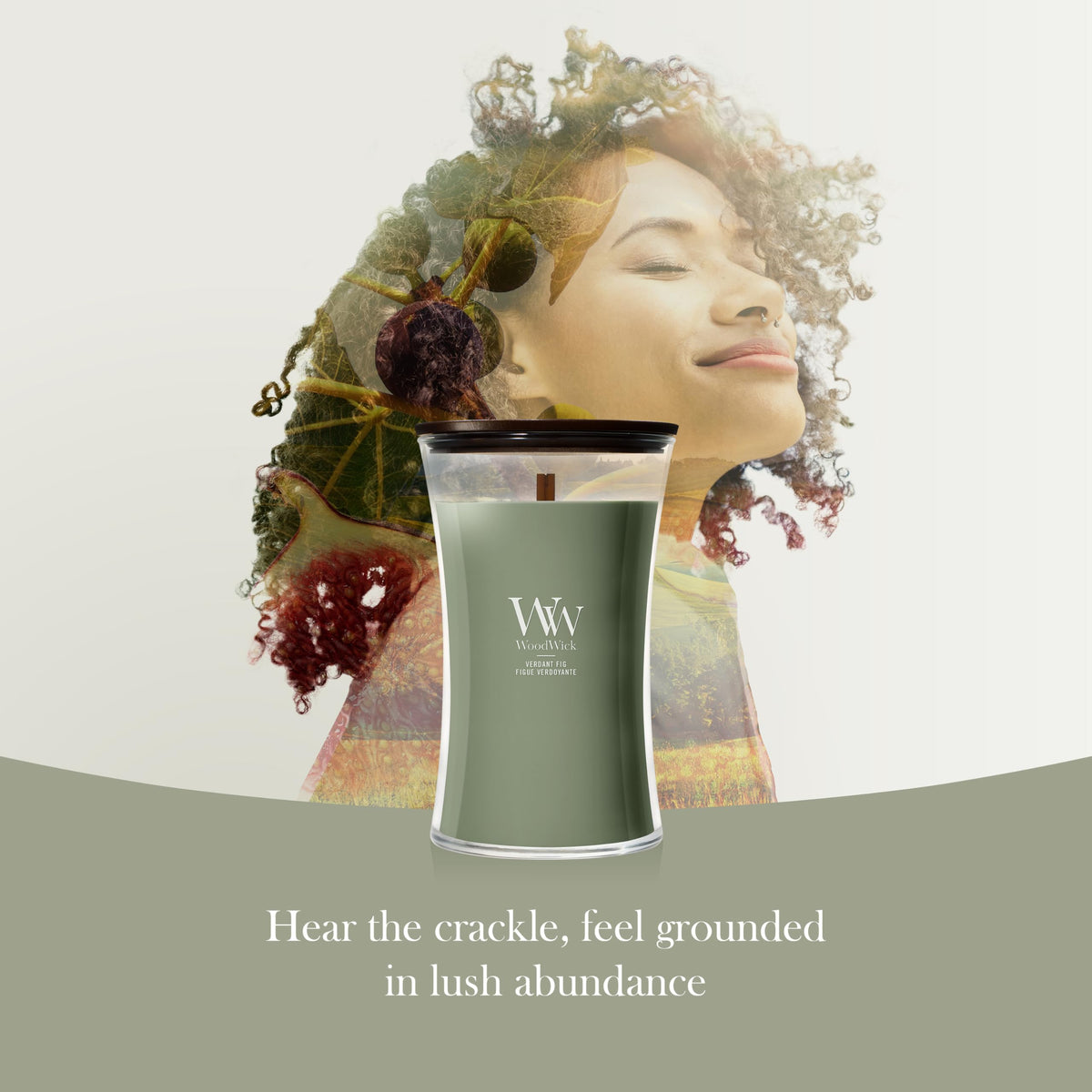 Woodwick Ellipse Scented Candle | Fraser Fir | with Crackling Wick | Burn Time: Up to 50 Hours
