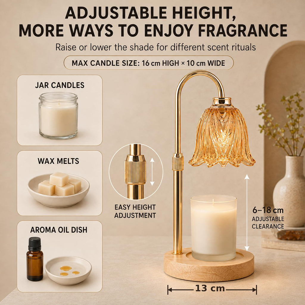 Funistree Candle Warmer Lamp with Timer Dimmer, Gifts for Women Christmas
